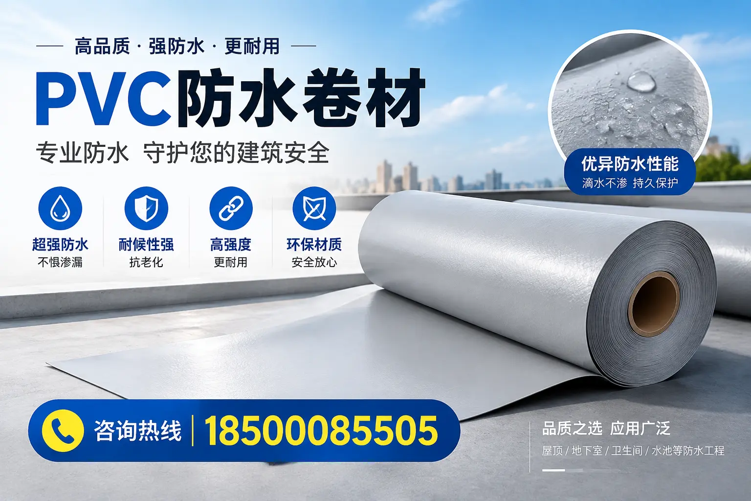 鄂尔多斯地区pvc防水卷材的市场现状与发展趋势